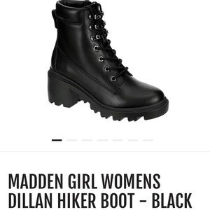 Black Dillan Hiker Steve Madden Boots